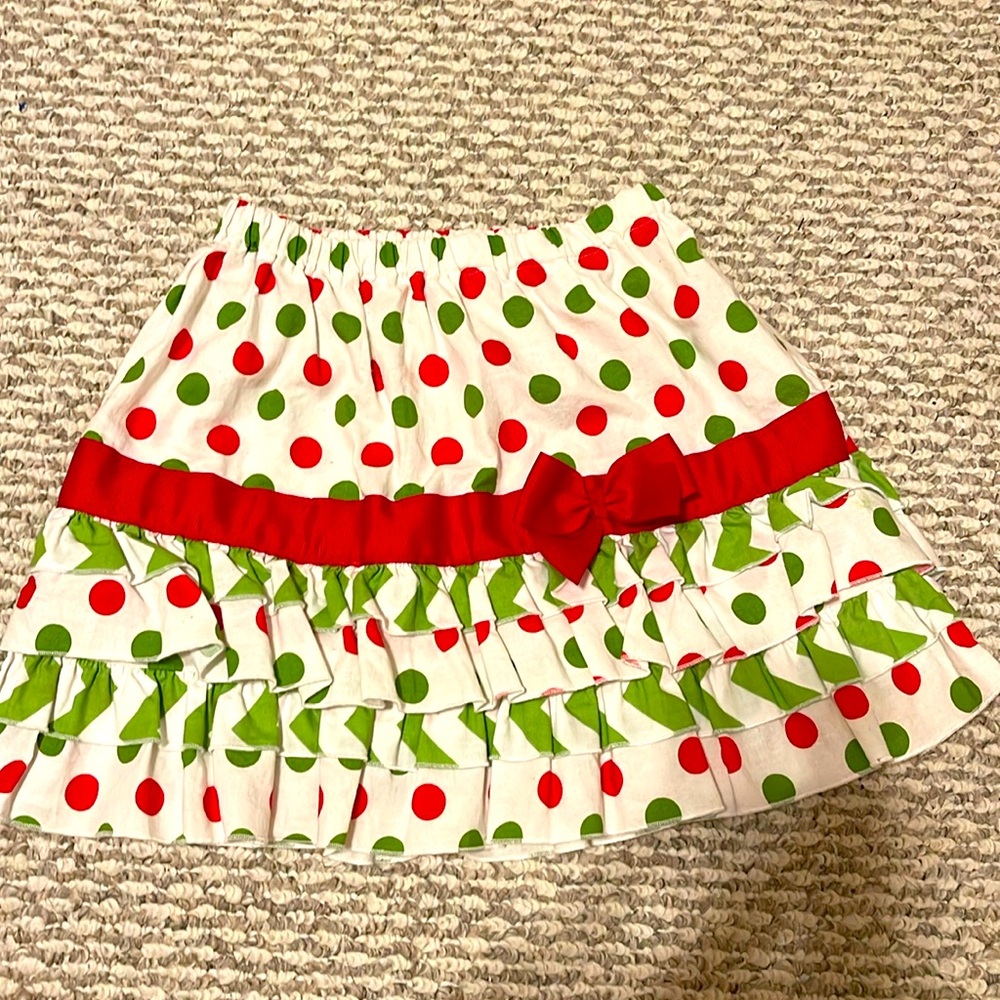 Lolly Willy Doodle girls Christmas skirt, size 10